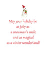GHW753 Snowman with Green Scarf