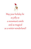 GHW753 Snowman with Green Scarf
