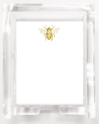 Acrylic Note Pads, Unpadded - Golden Bumble Bee SNS156