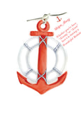 GAW822  Nautical Anchor Greeting Card