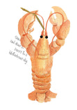 GAW959 Lobster Greeting Card