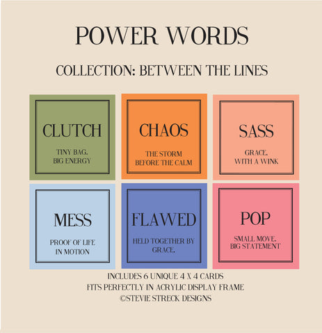 Power Words -Between The Lines  REFILL