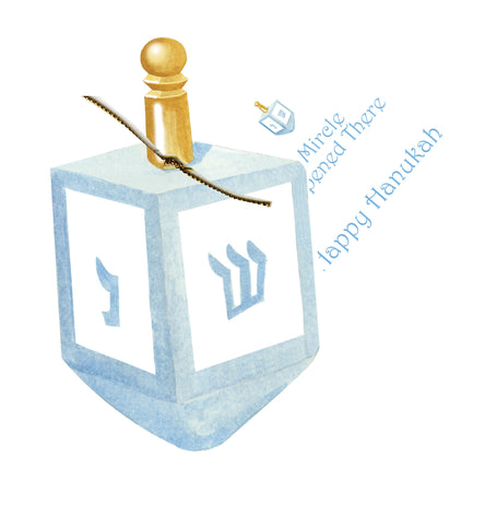 GHW750 Dreidel Greeting Card