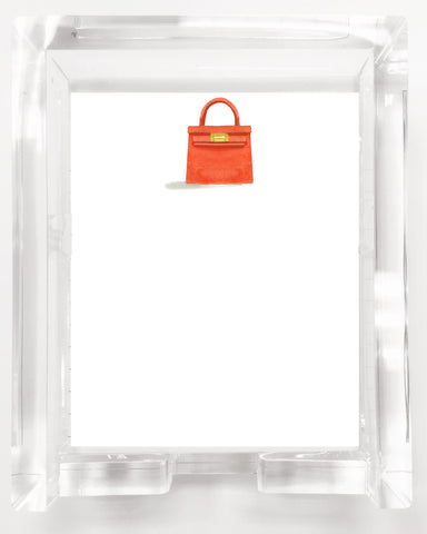 Acrylic Note Pads, Unpadded - SNS158 Birkin Inspired REFILL