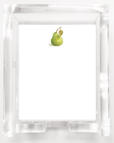 Acrylic Note Pads, Unpadded - SNS159 Pear