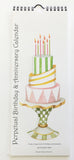 PPC105 Whimsical Cake Perpetual Birthday Calendar