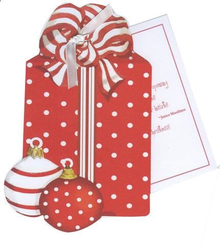 GHW746 Red Box with Ornaments Greeting Card