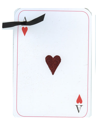 GAW961 Ace of Hearts with glitter