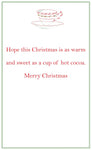 GHD694W Christmas Tea Greeting Card -