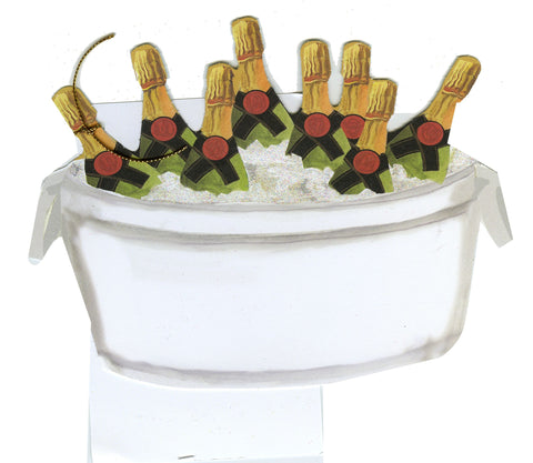 GAW997W Tub of Champagne with glitter