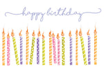 I124 Happy Birthday Candles Blue