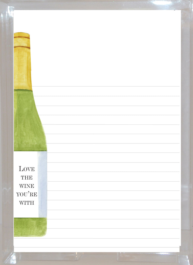 Wine Sticky Notes WHITE WINE LINED NOTE SHEETS 150 SHEETS W/O PEN W/ACRYLIC BOX – Stevie ...