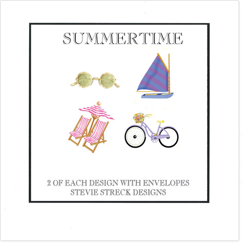 GIFT BOX NOTE CARDS  GBN107WBOX Summertime