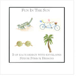 GIFT BOX NOTE CARDS GBN117 Fun In the Sun