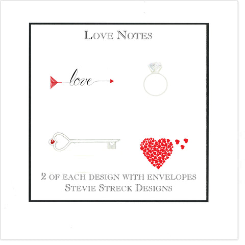 GIFT BOX NOTE CARDS GBN128 Love Note