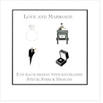 GIFT BOX NOTE CARDS GBN129 Love and Marriage