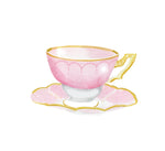 Pink Tea Folded Card - NC965