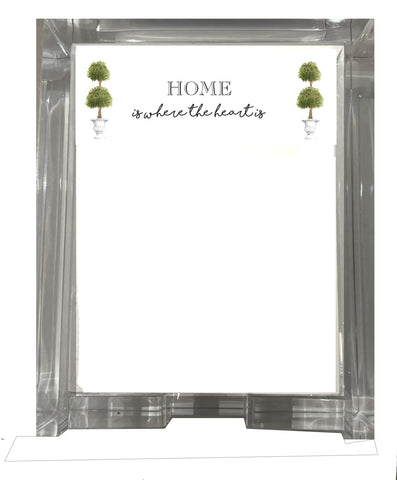 Acrylic Note Pads, Unpadded - Topiaries SNS106