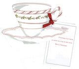 GHD694W Christmas Tea Greeting Card -