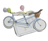 GAW1050W Bicycle Built for Two with glitter