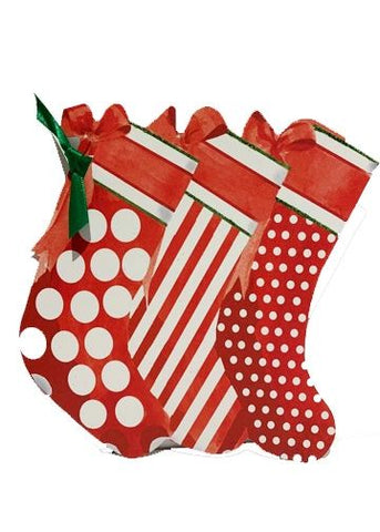 GHW765W Christmas Stocking with glitter