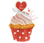 GAW994W Heart Cupcake Greeting Card